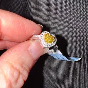 Elegant Yellow Gemstone Ring